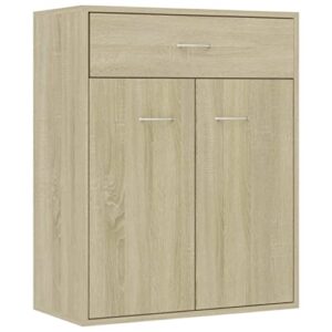 seasd sideboards and buffets cabinet with storage home decor sonoma oak 23.6"x11.8"x29.5" chipboard