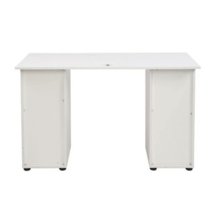 XBWEI Door Four Drawer Computer Desk White