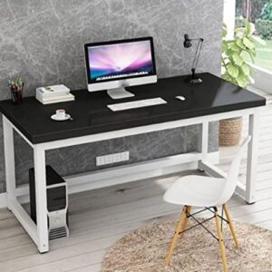xbwei 110 x 60cm office desk computer table laptop metal steel frame easy assemable home office workstation (color : e)