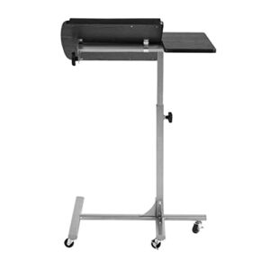 XBWEI Lifting Computer Desk Rolling Table Desk with Adjustable Height Laptop Notebook Swivel Desk with 5 Wheels Leg Table