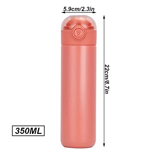 SEASD 350ml Coffee Mug Thermos Stainless Steel Vacuum Insulated Bottle BPA Free Travel Mini Thermal Flask (Color : C)