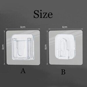 PETSOLA PVC Double-Sided Wall Utility Hooks