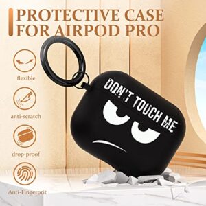 Maxjoy for AirPod Pro Case Cover, Cool Cute Air Pod Pro Case for Women Men with Keychain Protective Soft Cover Designed for Apple AirPod Pro Wireless Charging Case 2019