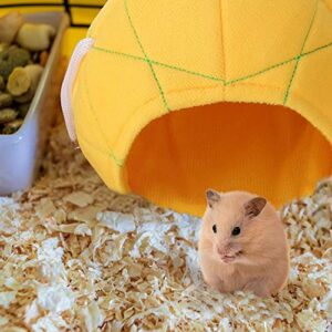 HomeSoGood 2pcs Hanging House Cage, Soft Small Pet Bed, Guinea Pig Hamster Banana Pineapple Cage
