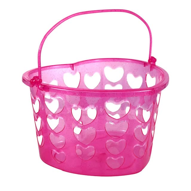 Pink Heart Shaped and Slotted Baskets with Handles, 2-ct. Packs SCBS Exclusive Chochu Bonus