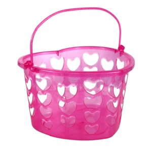 pink heart shaped and slotted baskets with handles, 2-ct. packs scbs exclusive chochu bonus