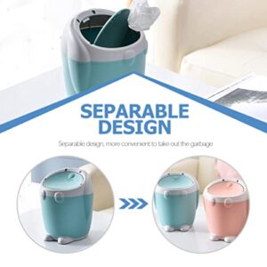 BESPORTBLE Desk Trash can Cute Mini Desktop Trash Can Bunny Kitchen Small Garbage Can Rabbit Animal Countertop Trash Can Garbage Container Bin Desktop Organizer for Coffee Table Office