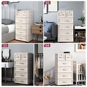 Gdrasuya10 5 Layers Storage Cabinets 6 Drawer Plastic Dresser Storage Closet Organizer,Storage and Organization Drawers Dresser Storage