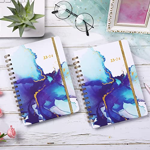 2023-2024 Planner - Academic Planner 2023-2024, July 2023 to June 2024, Weekly and Monthly Planner 2023-2024, 8.4" x 6.3", Hardcover with Back Pocket + Thick Paper + Twin-Wire Binding - Waterink