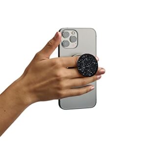 handl o magsafe black sparkl removable phone grip & stand for smartphone – for magnetic charging