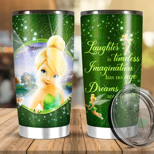 Stainless Steel Tumbler Vacuum 20 30 Oz Tinker Mug Faries Christmas Collage Gift Quote Glass Friends Event Bottle Suitable For Hot Or Iced Coffee Tea Wine Water Frappe