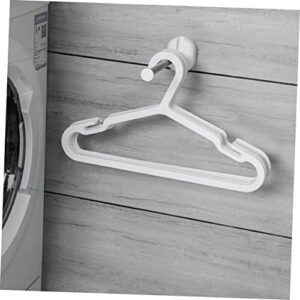 Alipis 2pcs Swing White Rack Drying Home Clothes Saving Holder Hangers Wall Adhesive Household Steel Room Folding Foldable Bathroom Stacker Hanger Telescopic Punch-Free Arm Organizer