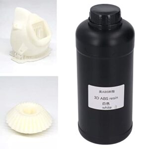 3D Printer Resin, 365-405nm Photopolymer Resin Better Effects Quick Curing for DIY(White)