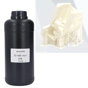 3D Printer Resin, 365-405nm Photopolymer Resin Better Effects Quick Curing for DIY(White)