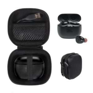 alltravel earbuds case for jbl tune 125tws true wireless in-ear headphones (black)