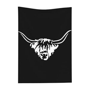 Highland Scottish Cow Blanket Ultra-Soft Throw Blanket for Sofa Lightweight Quilt Warm Fleece Throws Plush