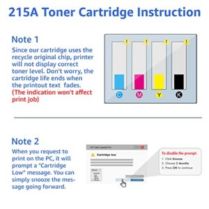 215A Toner Cartridge (with Chip) Compatible Replacement for HP 215A with Laserjet Pro M155a M155nw MFP M182nw M182n M183fw Printer | W2310A W2311A W2312A W2313A (Black Cyan Yellow Magenta, 4-Pack)