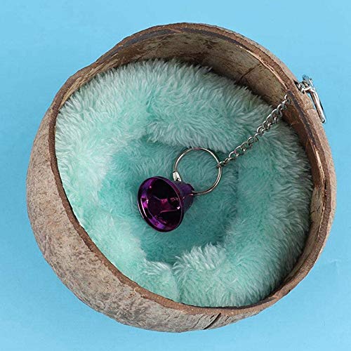 REHOC Coconut Shell Bird Nest House Bed with Warm Pad for Parrot Parakeet Rat Mice Toy Nesting Box