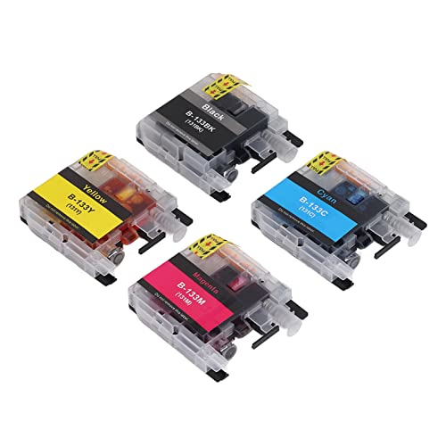 4 Color Disposable Ink Cartridge Stable Chip Printing BK C M Y PP Printer Ink Cartridge Kit No Ink Leak for Factory for Hospital (LC133)