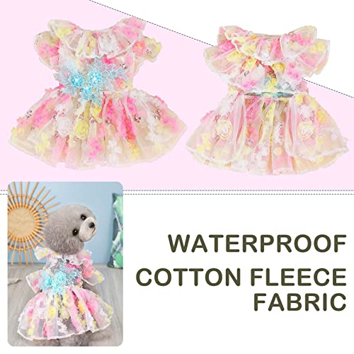 Pet Skirts Dog Clothes Cat Clothing Princess Spring Summer Breathable Wedding Dress Cool Colorful Lace Skirt Pet Clothes