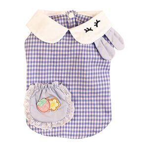 pet clothes for medium dogs male summer cute flower vest simple bunny shirt cute dog clothes dog plaid