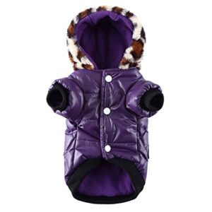 pet clothes for small dogs girls dress small puppy warm winter sweater hoodie clothes doggy cat waterproof thick coat for small breed dog like chihuahua