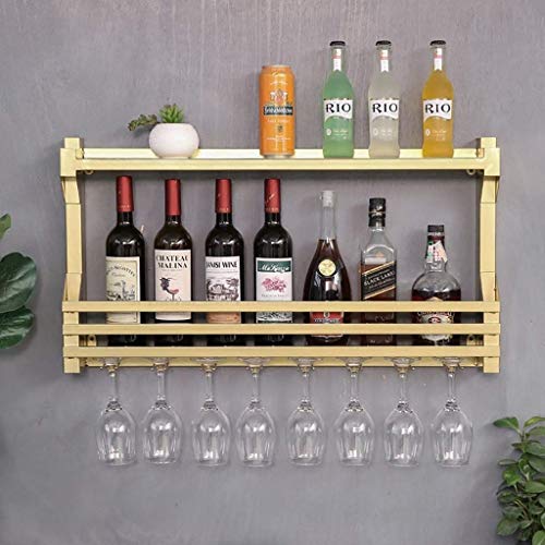 PIBM Stylish Simplicity Correction Fluid Mouse Wall-Mounted Metal Wine Rack Correction Fluid, Yellow , 60*11*43cm