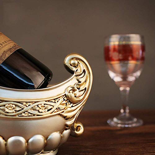 PIBM Stylish Simplicity Abstract Spoon Shape Resin Crafts Home Decoration Wine Rack Creative Bar Decoration Wine Cabinet Kitchen Living Room Gift Beautiful and Elegant