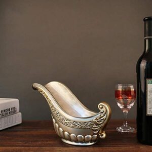 PIBM Stylish Simplicity Abstract Spoon Shape Resin Crafts Home Decoration Wine Rack Creative Bar Decoration Wine Cabinet Kitchen Living Room Gift Beautiful and Elegant