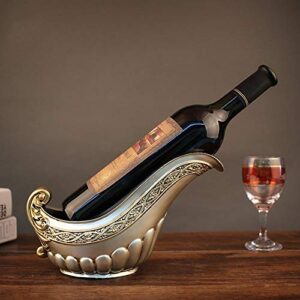PIBM Stylish Simplicity Abstract Spoon Shape Resin Crafts Home Decoration Wine Rack Creative Bar Decoration Wine Cabinet Kitchen Living Room Gift Beautiful and Elegant