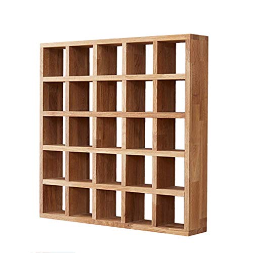 PIBM Stylish Simplicity Shelf Wall Mounted Floating Rack Shelves Oak Simple Household Straight Rod Storage Hangers Coat Rack,4 Hooks, Wood , 56x10x56cm