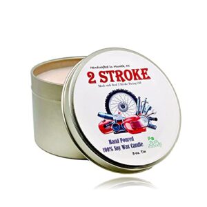 2 stroke dirt bike race fuel man cave soy candle | gift for him | gift for her | gift for friend | motocross | 8 oz