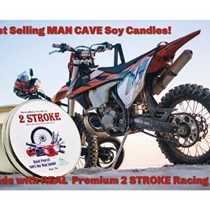 2 Stroke Dirt Bike Race Fuel Man Cave Soy Candle | Gift for Him | Gift for Her | Gift for Friend | Motocross | 8 oz