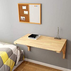 PIBM Stylish Simplicity Shelf Wall Mounted Floating Rack Shelves Foldable Computer Desk Solid Wood Triangular Bracket Bearing Strong,12 Sizes, a ,