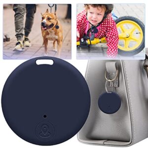 Portable Tracking Bluetooth 5.0 Mobile Key Tracking Smart Anti-Loss Device Waterproof Device Tool Pet Locator Bluetooth Tracking for Pet | Dog, Cat, Keys, Wallet, Bag (Navy, One Size)