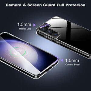 NALLOT Samsung Galaxy S23 Clear Case, Military Grade Drop Protection, Shockproof Bumpers for S23 5G 6.1" (Non-Yellowing)