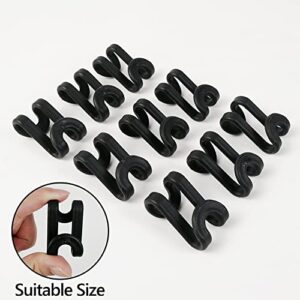 YEXEXINM 160Pcs Clothes Hanger Connector Hooks - Space Saving Hanger Extender Hooks，Plastic Mini Cascading Hanger Hooks Heavy Duty Hanger Extender Clips for Outfit Closet Velvet Wooden Hangers