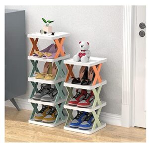 Tyewmiy Free Standing Shoe Racks Shoe Rack, Household Multilayer Simple Multi-Layer Shoe Cabinet, Storing Artifact, Space Saving Shoe Rack (Size : 24cm*26cm*17.5cm)