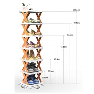 Tyewmiy Free Standing Shoe Racks Shoe Rack, Household Multilayer Simple Multi-Layer Shoe Cabinet, Storing Artifact, Space Saving Shoe Rack (Size : 24cm*26cm*17.5cm)