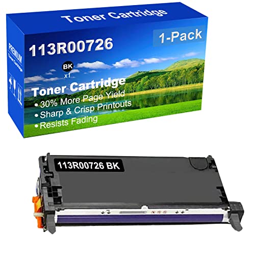 1-Pack (Black) Compatible Phaser 6180, 6180N, 6180DN, 6180MFP-D, 6180MFP-N Printer Toner Cartridge High Capacity Replacement for 113R00726 Toner Cartridge