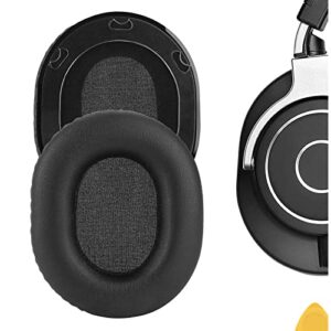 geekria quickfit replacement ear pads for audio-technica ath-m70x headphones ear cushions, headset earpads, ear cups cover repair parts (black)