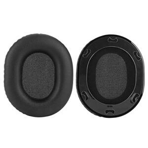 Geekria QuickFit Replacement Ear Pads for Audio-Technica ATH-M70X Headphones Ear Cushions, Headset Earpads, Ear Cups Cover Repair Parts (Black)