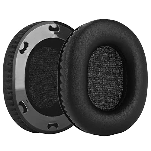 Geekria QuickFit Replacement Ear Pads for Audio-Technica ATH-M70X Headphones Ear Cushions, Headset Earpads, Ear Cups Cover Repair Parts (Black)