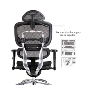 LUKEO Ergonomic Waist Computer Chair Home Game Lift Study Office Chair Comfortable Sedentary Boss Intelligent Lumbar Support
