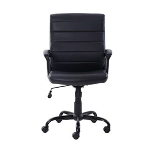 lukeo mid-back manager's office chair bonded leather