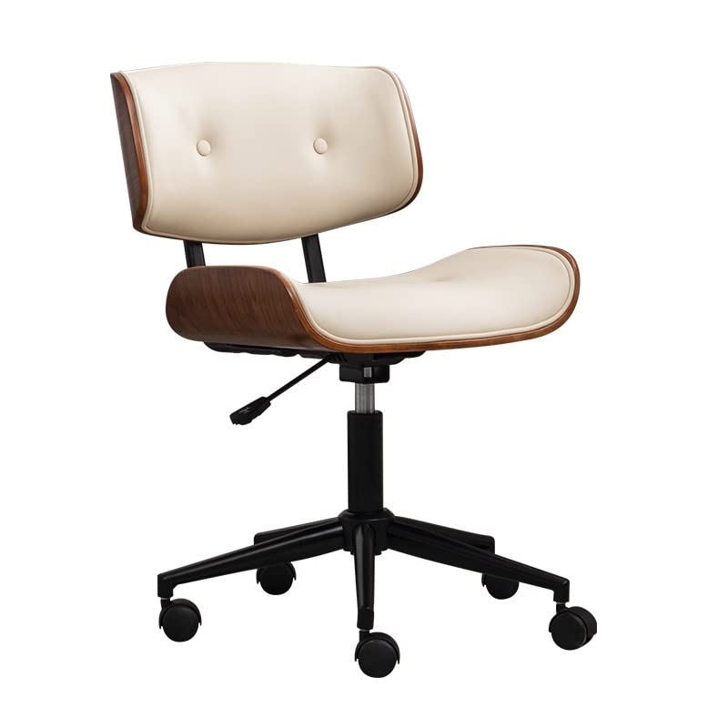 LUKEO Computer Chairs Solid Wood Study Chair Liftable Swivel Chair Office Chairs (Color : D, Size : 1)