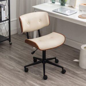 LUKEO Computer Chairs Solid Wood Study Chair Liftable Swivel Chair Office Chairs (Color : D, Size : 1)