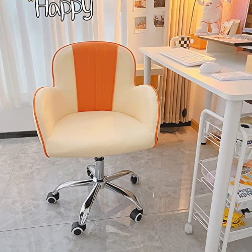 LUKEO Rotating Adjustable Office Chair Girls Bedroom Computer Chair Study Room Student Dormitory Back