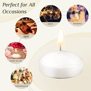 TRINIDa Floating Candles 3 Inch 12 Pack White Candle Set, 8+ Hours Burn Time – Premium Quality, Smokeless & Dripless Smooth Flame– Beach, Wedding, Party Accessory & Home Decor