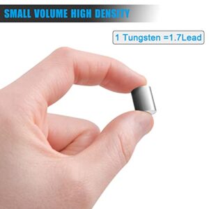 Cylindrical Tungsten Weights for Wood Car with 4 Different Sizes Total 3.75 OZ ，Letting Your Wood Car to The 5 oz Limit and Optimizing Your Wood Car for Speed Fastest